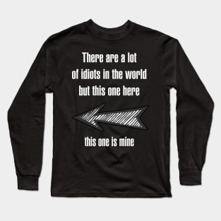 My Idiot - Left Arrow (Couple Shirt) Long Sleeve T-Shirt